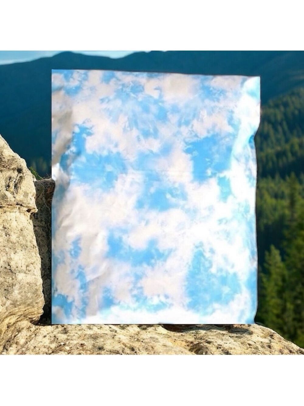 25 14X17 Poly Mailers Cloud Tye Dye ,Shipping Envelopes PRICE IS FIRM - Picture 4 of 12